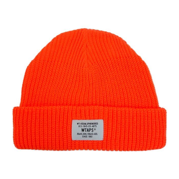 WTAPS ダブルタップス 国内正規 24AW BEANIE 01 ACRYLIC ビーニー ニットキャップ ニット帽 242MADT-HT01  ORANGE オレンジ 00 FREE - メルカリ