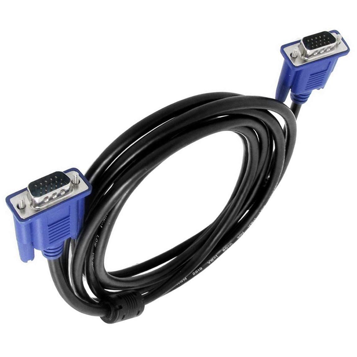 新品 ディスプレイVGAケーブル - D-sub 15ピン VGA オス-オス 1.5M/1.8M/3M/5M/10M ケーブル ディスプレイ(By Rosebe) VGAディスプレイケーブル (150CM)