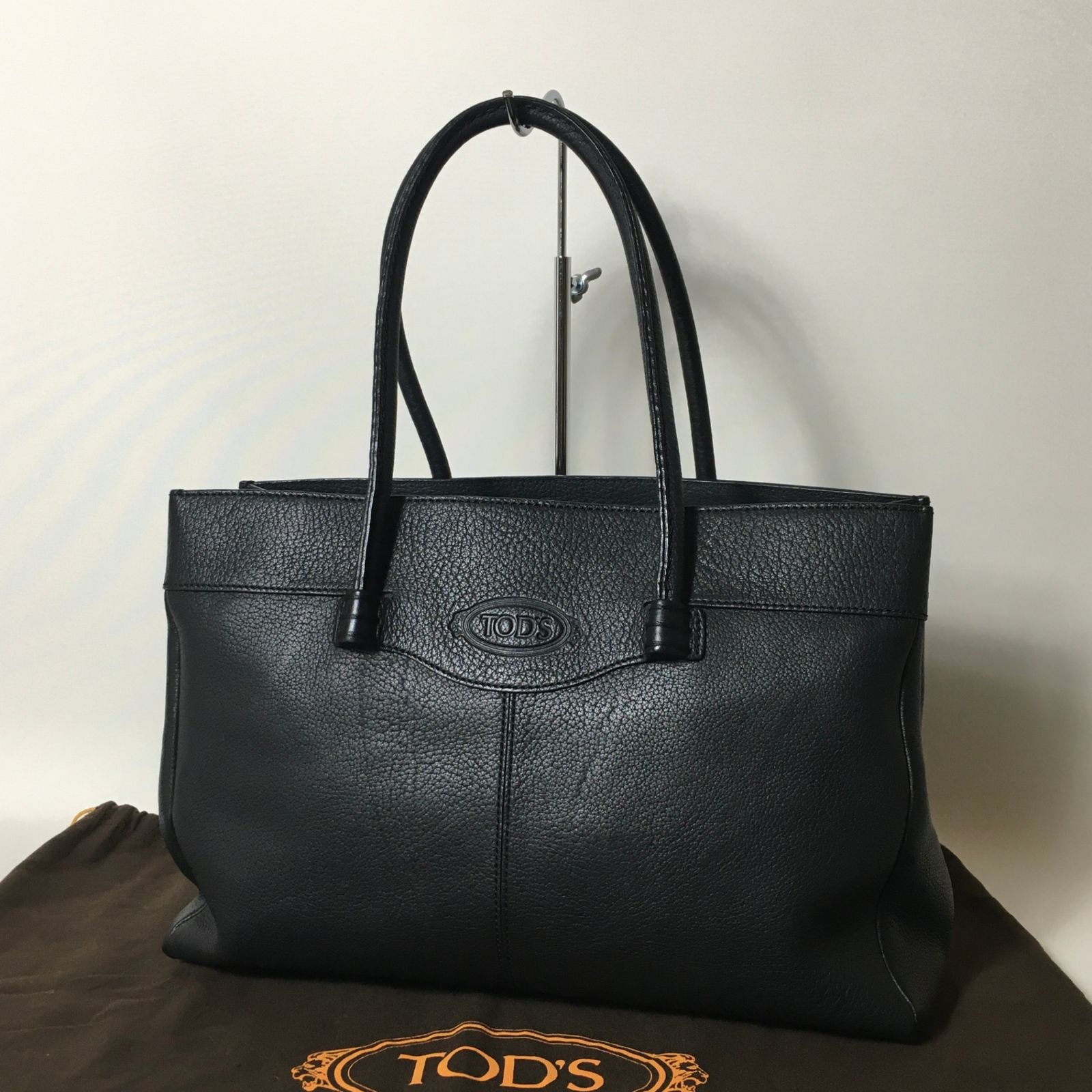 2502-147｜美品｜トッズ トートバッグ レザー ダークカーキ TOD'S - TOD'S(トッズ) トートバッグ - カーキ×ダークブラウン