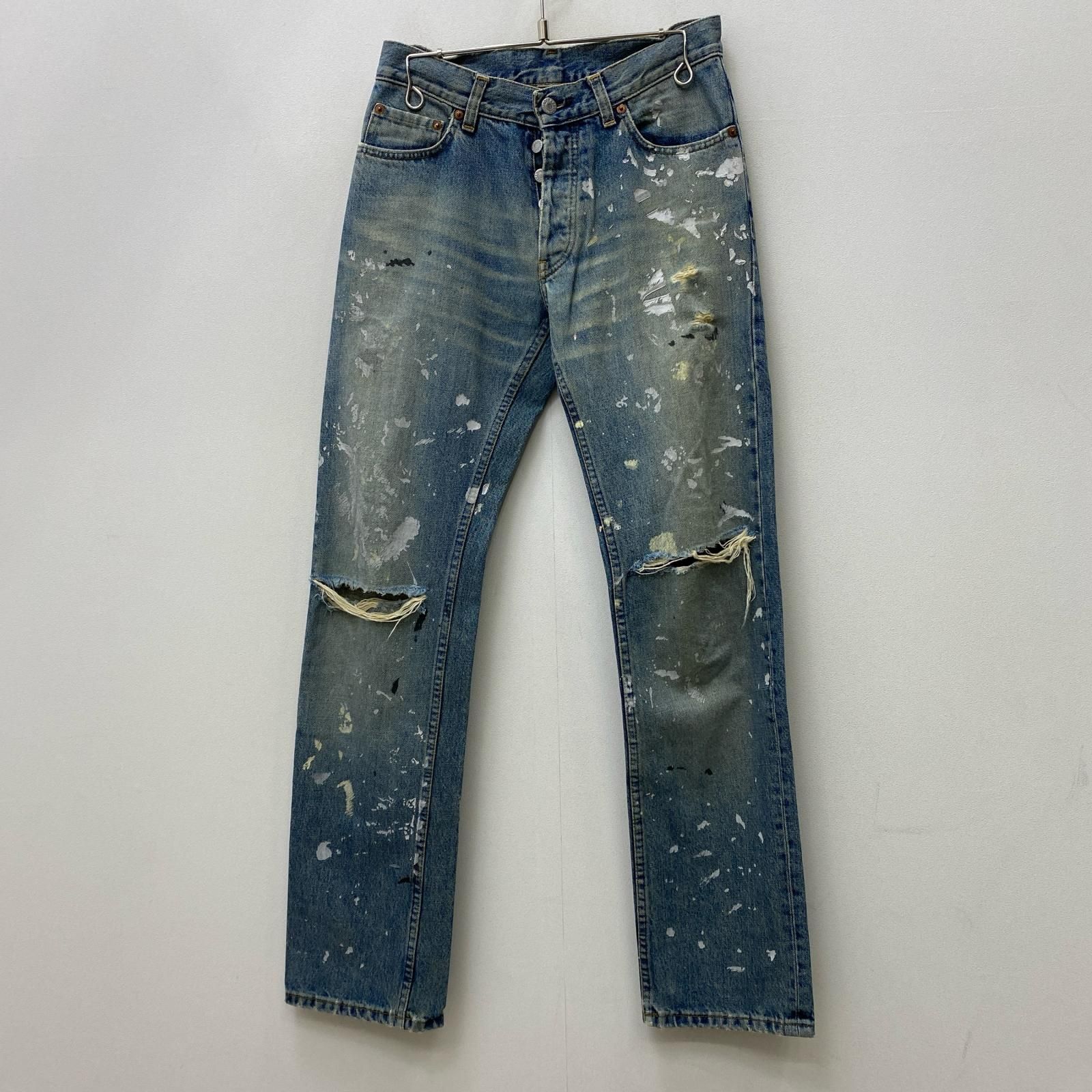 加古川店】 中古 HELMUT LANG | ヘルムートラング デニムパンツ ペンキデニム インディゴ 【108】 - メルカリ