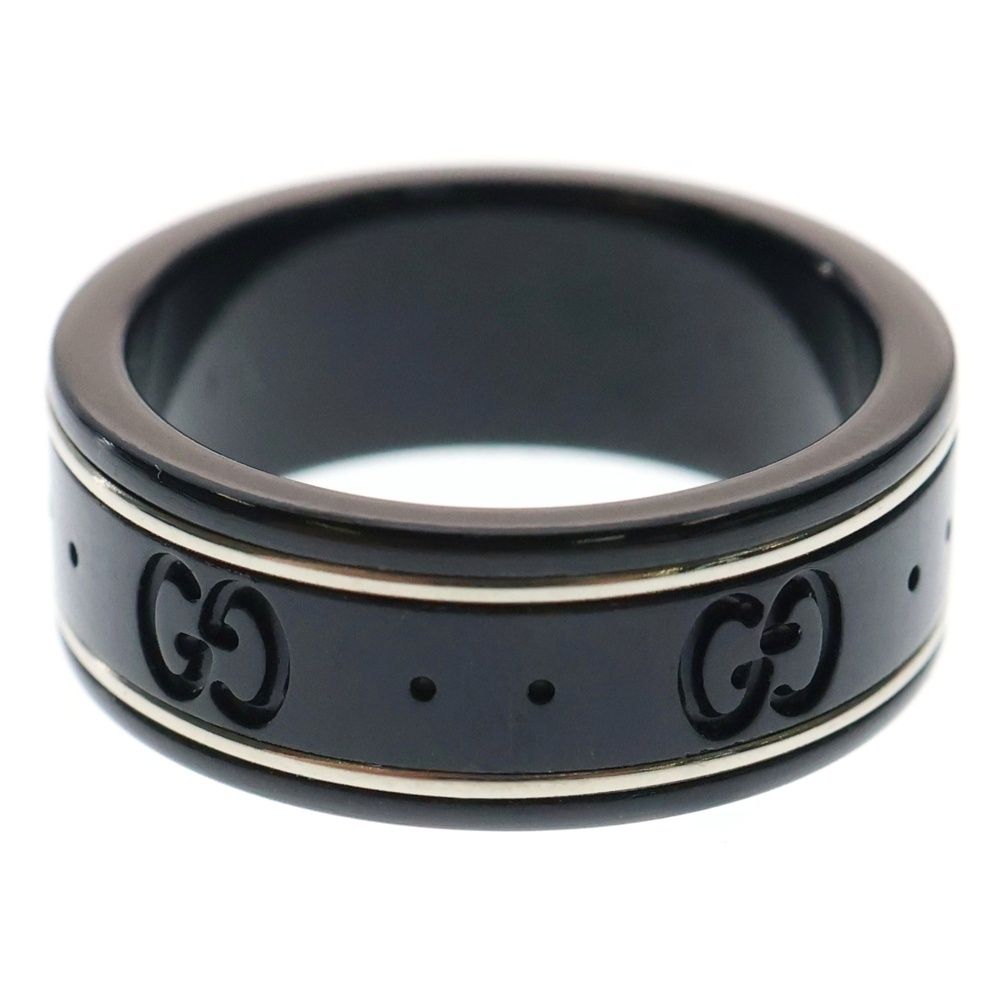 GUCCI グッチ GG アイコン シンバンド リング ブラック WWW_SHINETEETH_COM