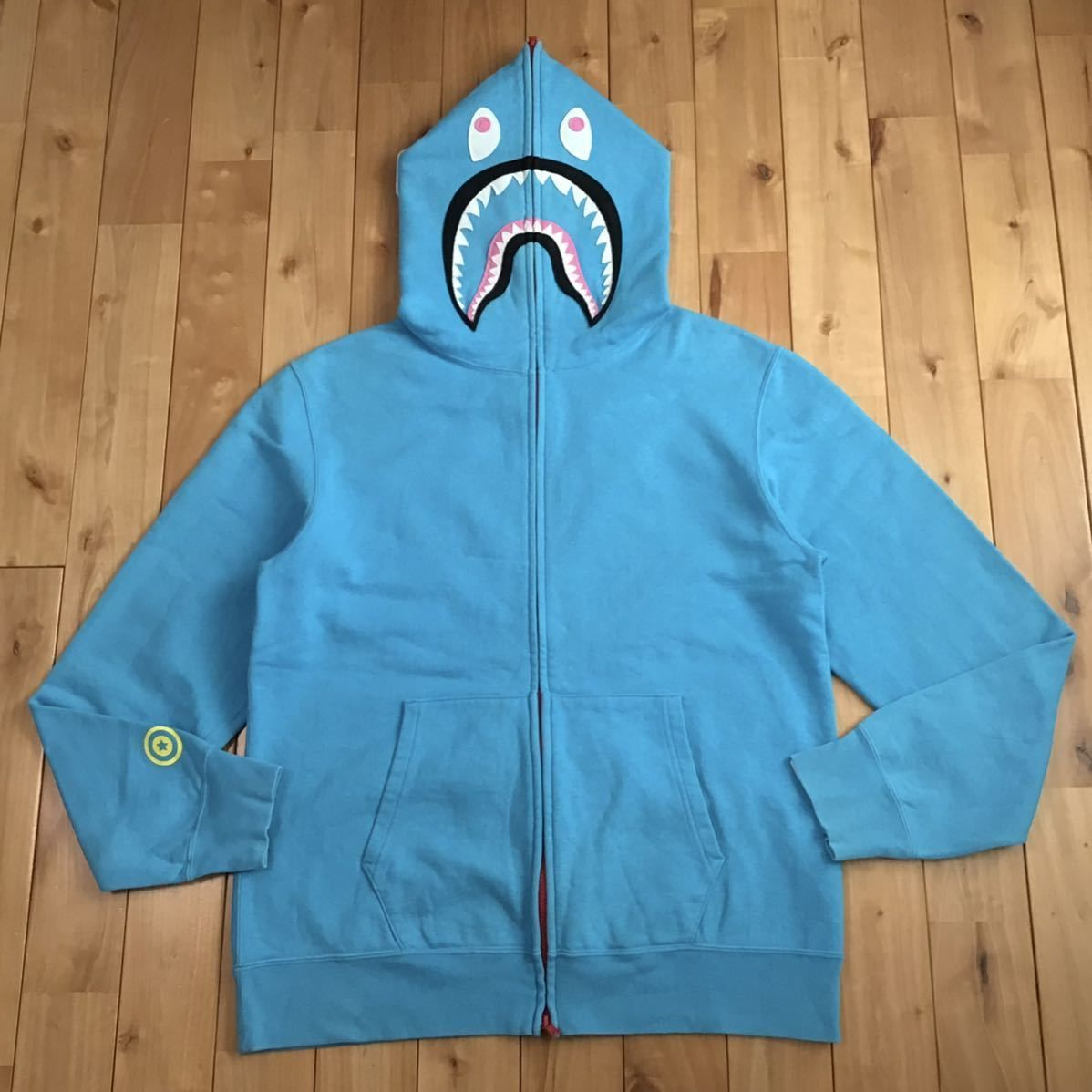 ☆XL☆ 2010年 ネオン シャーク パーカー NEON shark full zip hoodie