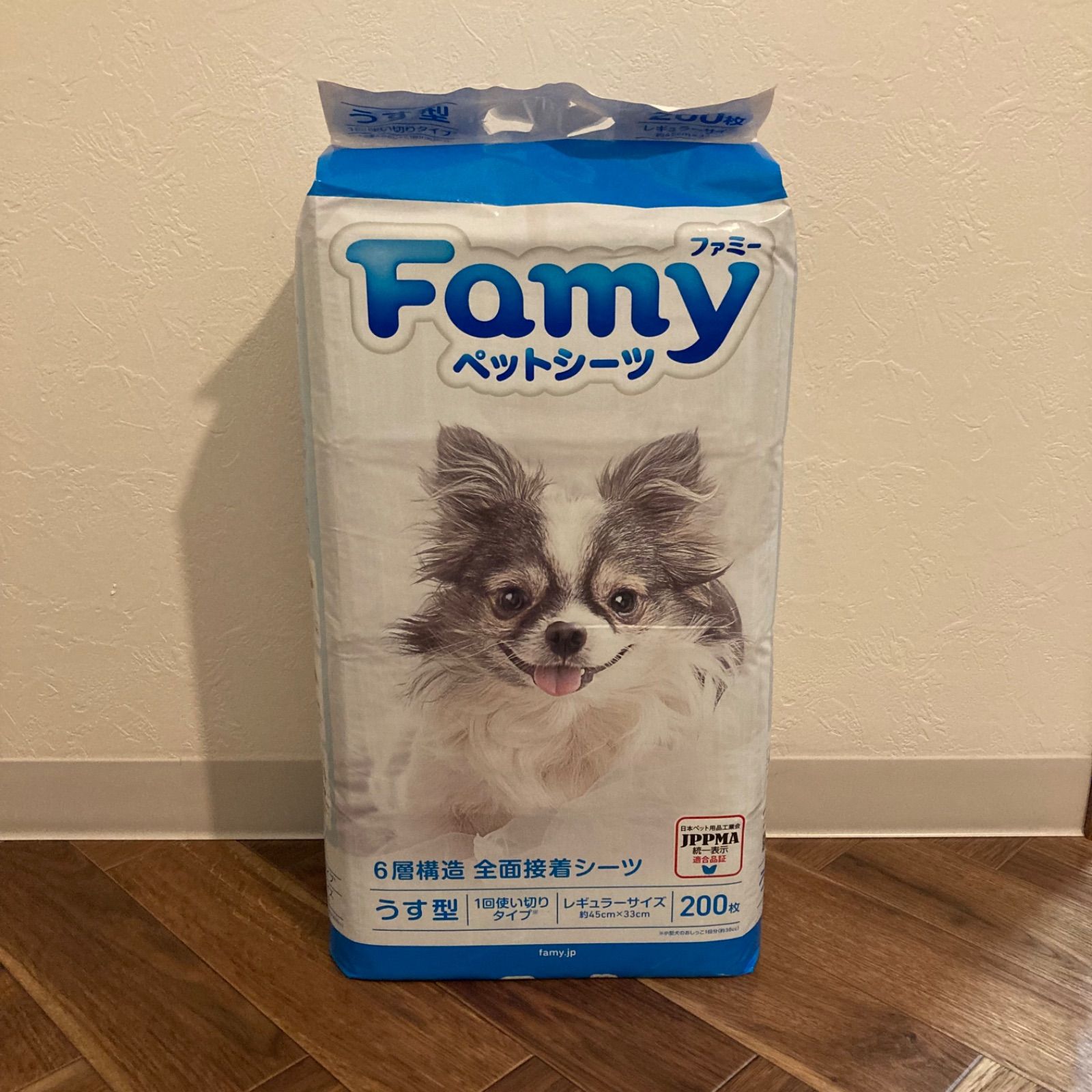 ペットシーツ Famy ファミー 薄型 レギュラー 16枚 お試し - M's