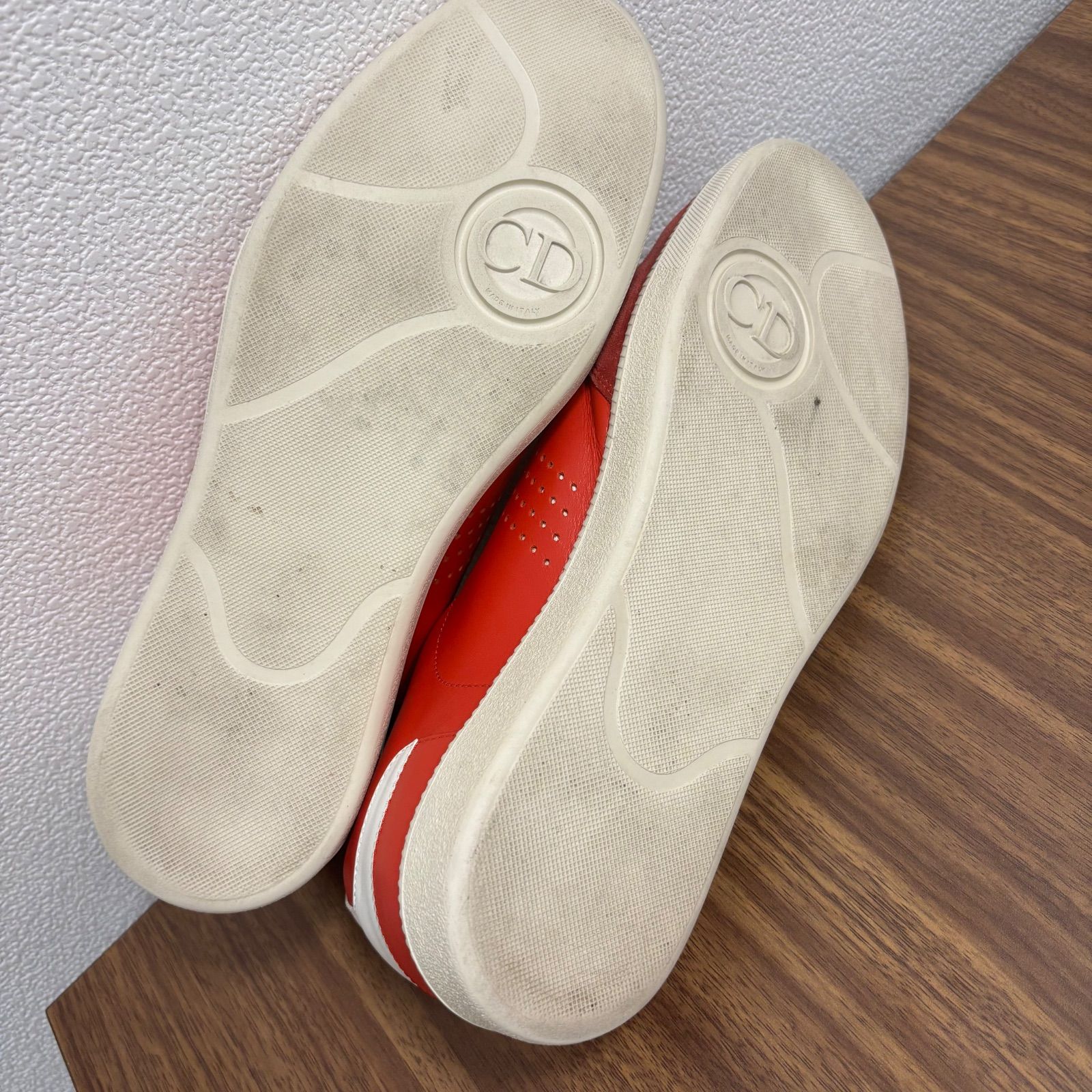 ☆DIOR HOMME B01 ディオール スニーカー メンズ シューズ レッド 赤 