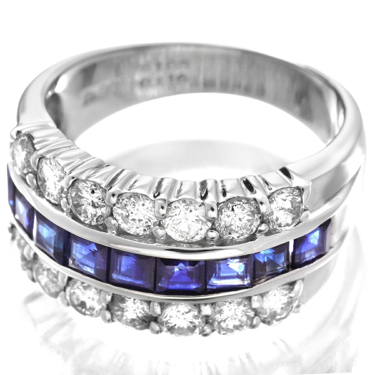新品仕上済】 サファイア 1.08ct ダイヤモンド 1.16ct プラチナ Pt900