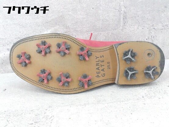 pearly gates パーリーゲイツ ゴルフ シューズ サイズ25.5ｃｍ レッド メンズ 【1002801118211】 PEARLY GATES (パーリーゲイツ) ゴルフシューズ レディース SIZE 23.5