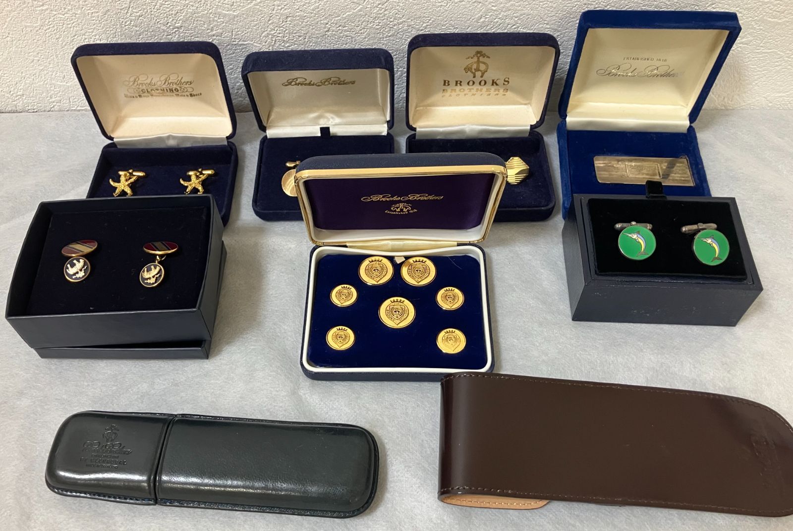 25498 ブルックブラザーズ Brooks Brothers ゴールドカフリンクス など 現状品 長期