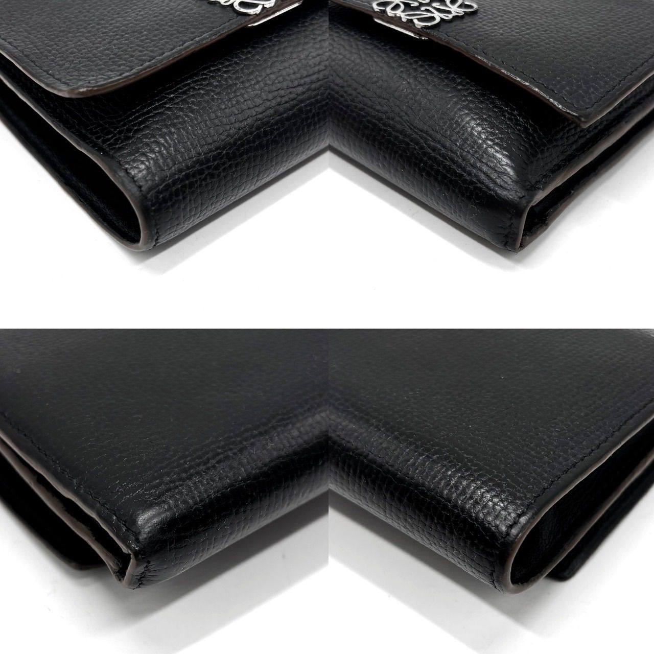 LOEWE ロエベ　トライフォールド バーティカル アナグラム ウォレット ✨現行品✨ LOEWE ロエベ 三つ折り 財布 コンパクトウォレット