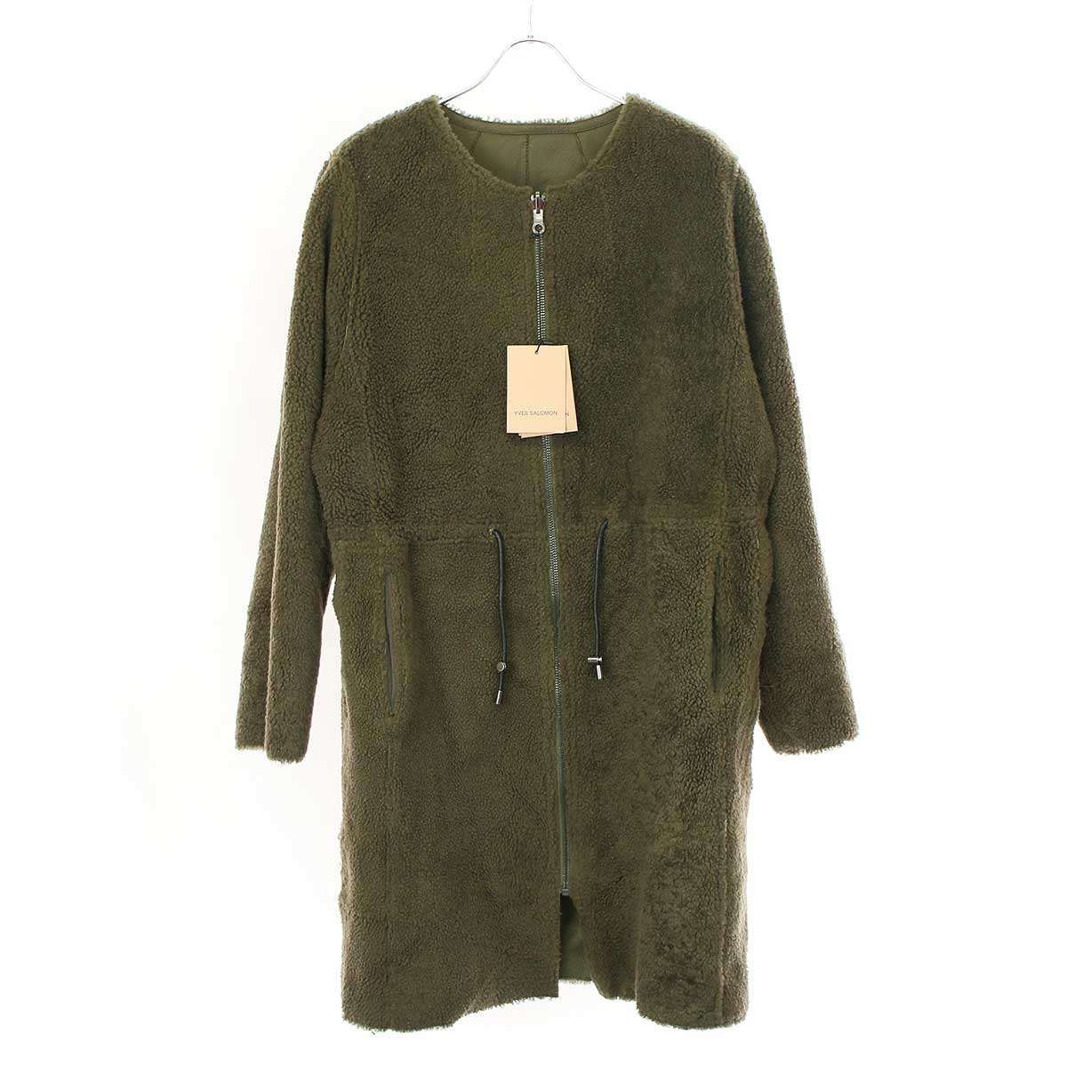 YVES SALOMON イブ サロモン COAT MERINOS LAMB リバーシブルムートン
