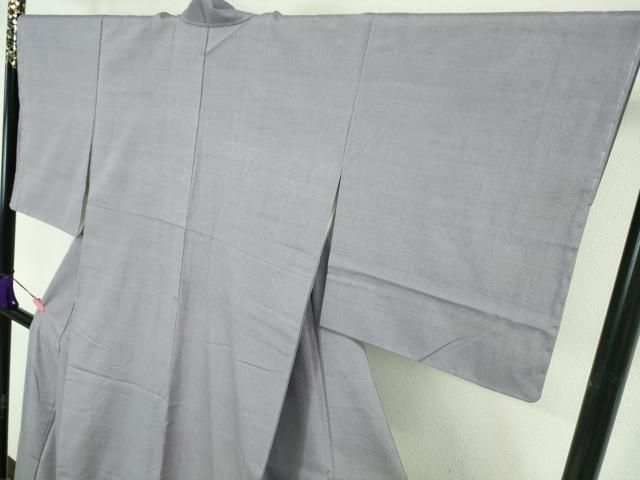 極上別誂　正絹　特選正絹紬　趣味の紬　みかさきもの　別誂　高級別誂 上田紬 正絹袷 小紋 未使用 やたら縞 裄65.5㎝身丈155㎝ 細身