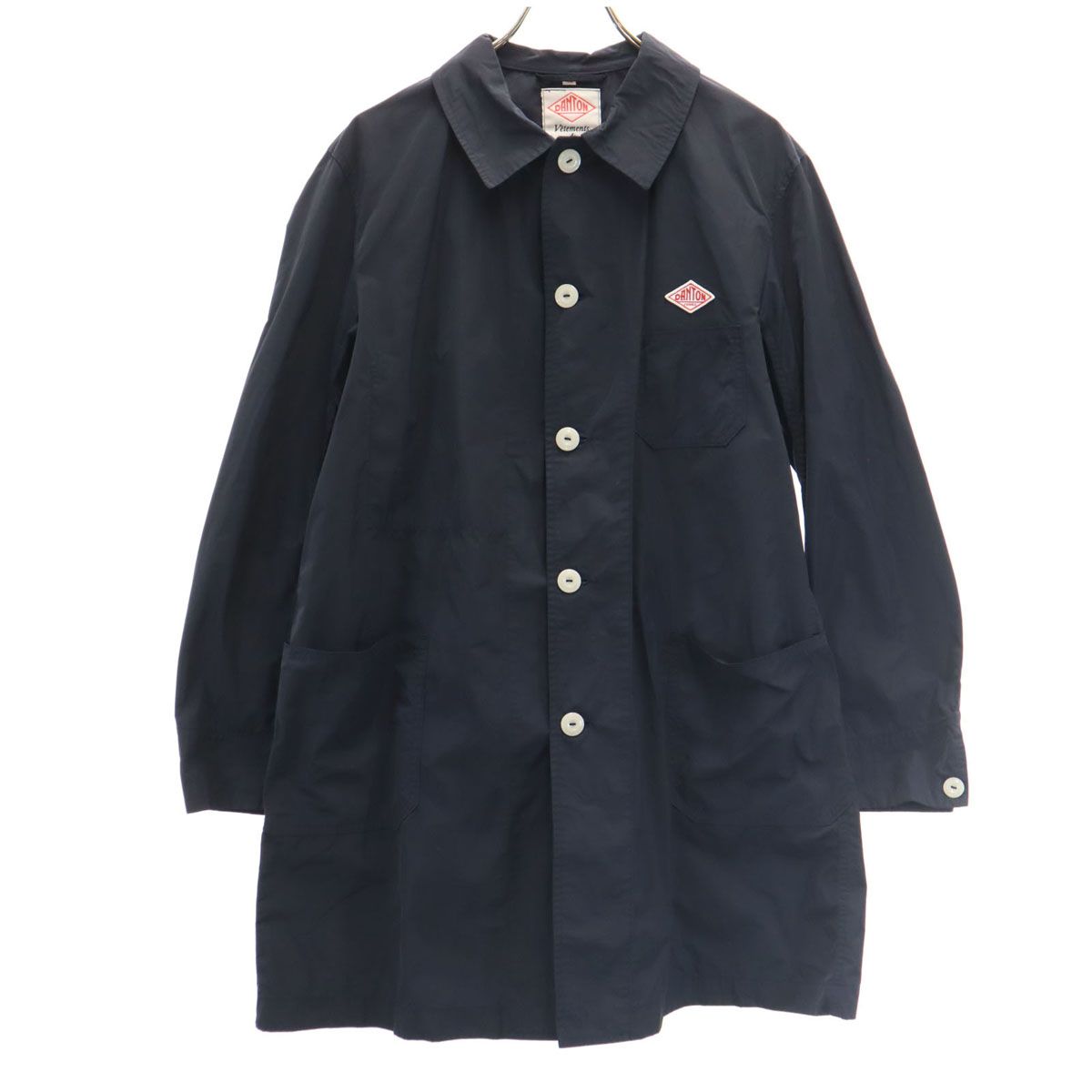 Danton ダントン BEAMS ステン コート 42 ネイビー ビームス メンズ 古着