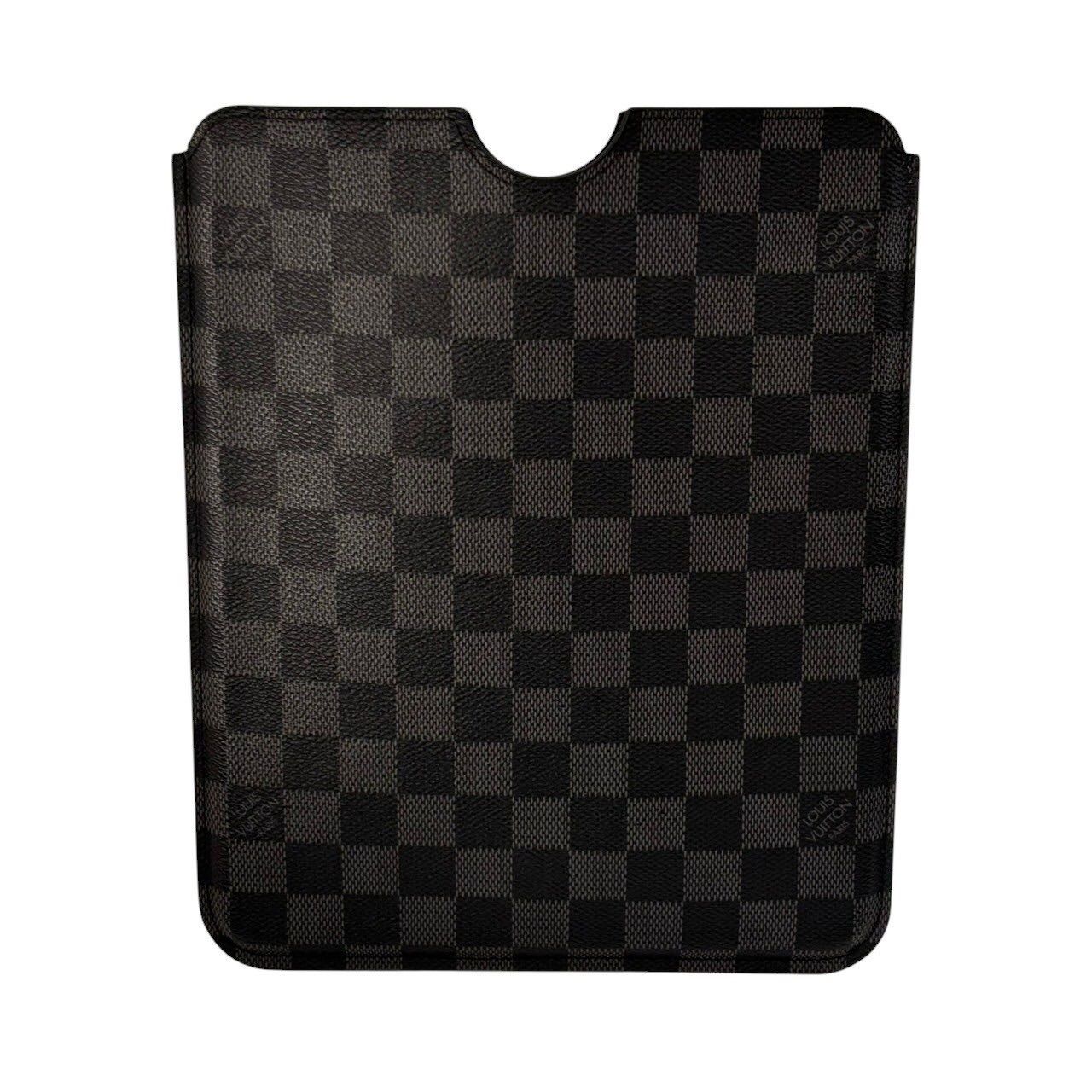 LOUIS VUITTON ルイヴィトン タブレットケース 黒 グレー N63105 小物 iPad2 ハードケース タブレットケース ダミエグラフィットキャンバス
