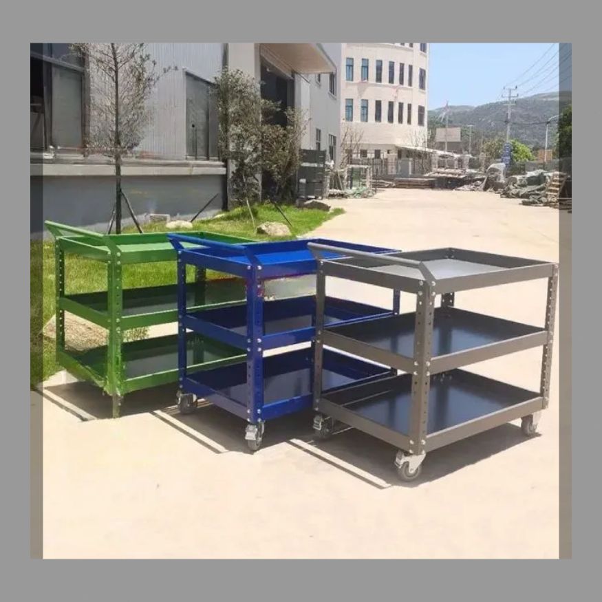 人気アイテムお得に購入！ 青色三層製品車の検査車の厚さを厚くする作業場の鉄ハンドル車の高メンテナンスカートの温強工具車