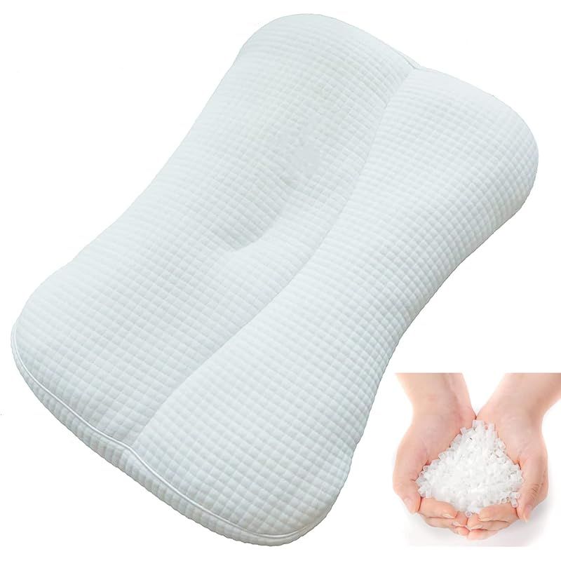 枕 パイプ枕 エラストマーパイプ 柔らかい 特殊立体構造 首肩の負担を軽減 ふわふわ触感 仰向き寝 横向き寝対応 高さ調節可能 抗菌防臭 防ダニ 通気性よい 0