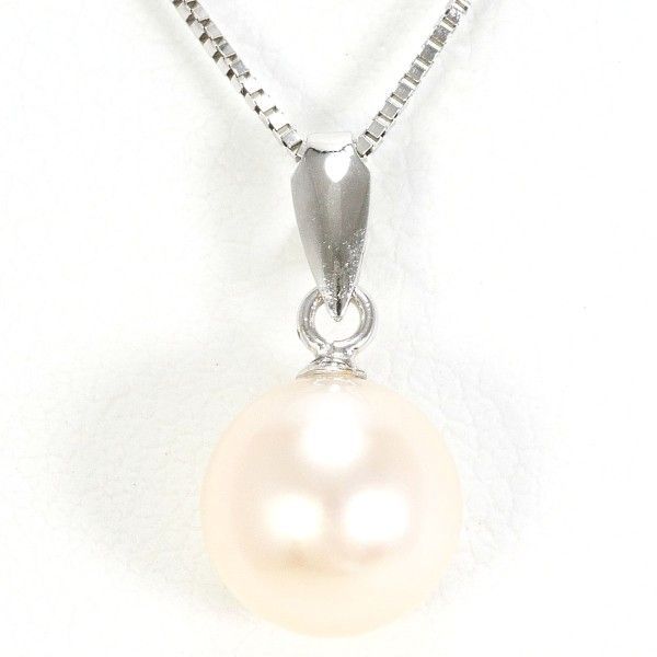 K14WG ネックレス NECKLACE パール 真珠 総重量約1.5g 約41cm