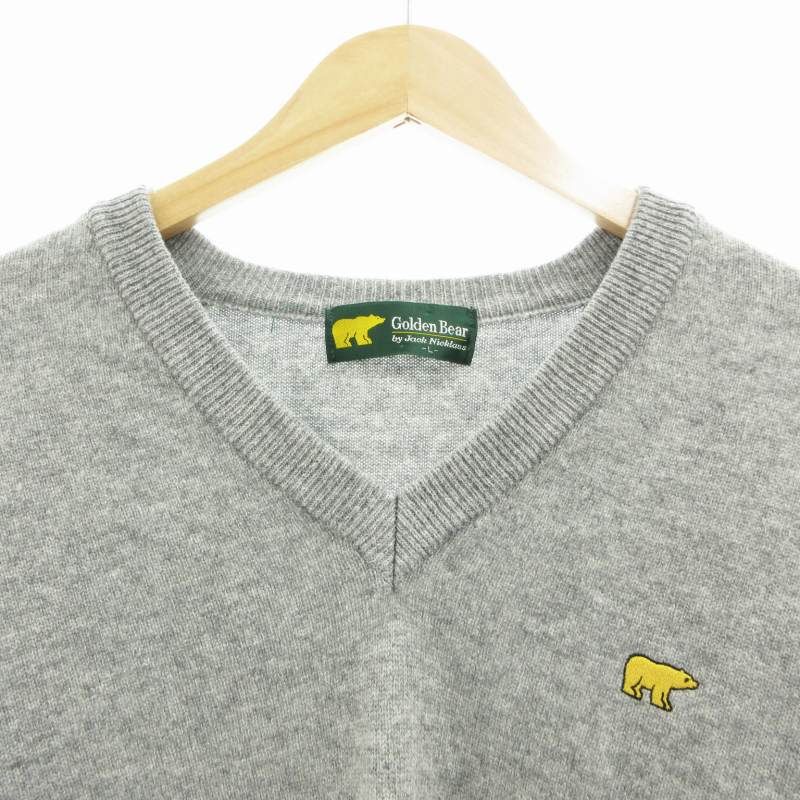ゴールデンベア GOLDEN BEAR ニット セーター 長袖 Vネック プル ゴールデンベア GOLDEN BEAR ニット セーター 長袖 Vネック プル