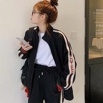 セットアップ レディース ジャージ 上下セット サイドライン