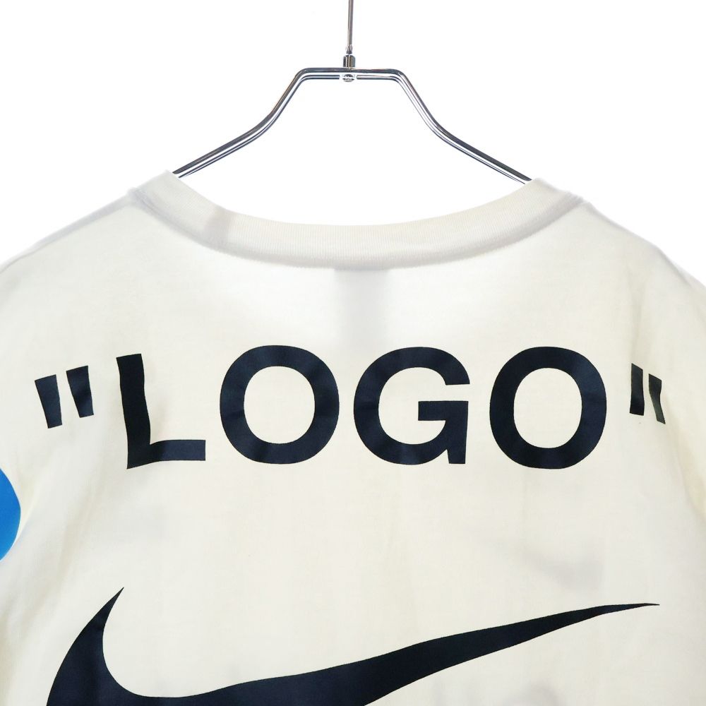 関税込*OFF-WHITE フットボールプリント フーディ OFF-WHITE (オフホワイト) 18SS ×NIKE FOOTBALL COLLECTION TEE