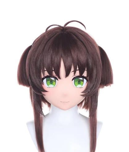 ☆即納 全頭マスク カツラ付き NO.744 フルマスク ドール ヘッド