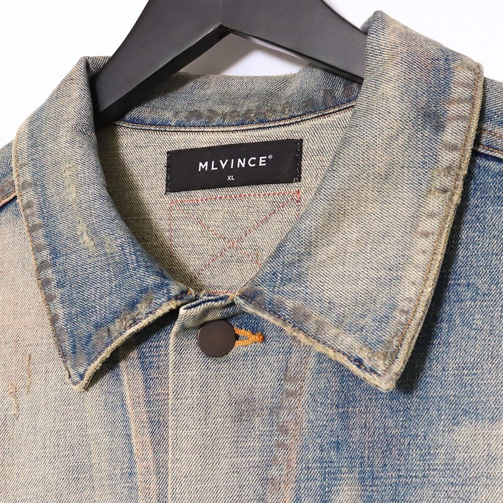 メルヴィンス SELVAGE DENIM JACKET インディゴ S3081 MLVINCE selvage denim jacket XLサイズ インディゴ - メルカリ