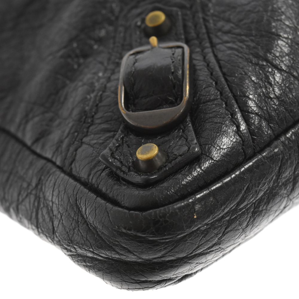 BALENCIAGA(バレンシアガ) ショルダーバッグ クラシックフラット 310250 黒 レザー BALENCIAGA (バレンシアガ) クラシックフラット ショルダーバッグ