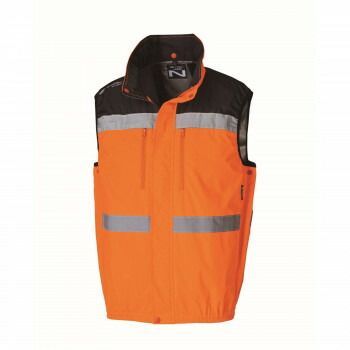 NC-1072 Nクールウェア 反射材ベスト 上部ファン 服S オレンジ チタン 3Dエリ 8214457