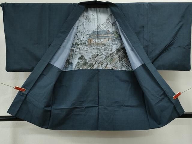 平和屋着物○男性 男柄の最高峰 西郷柄 西郷絣 本場大島紬