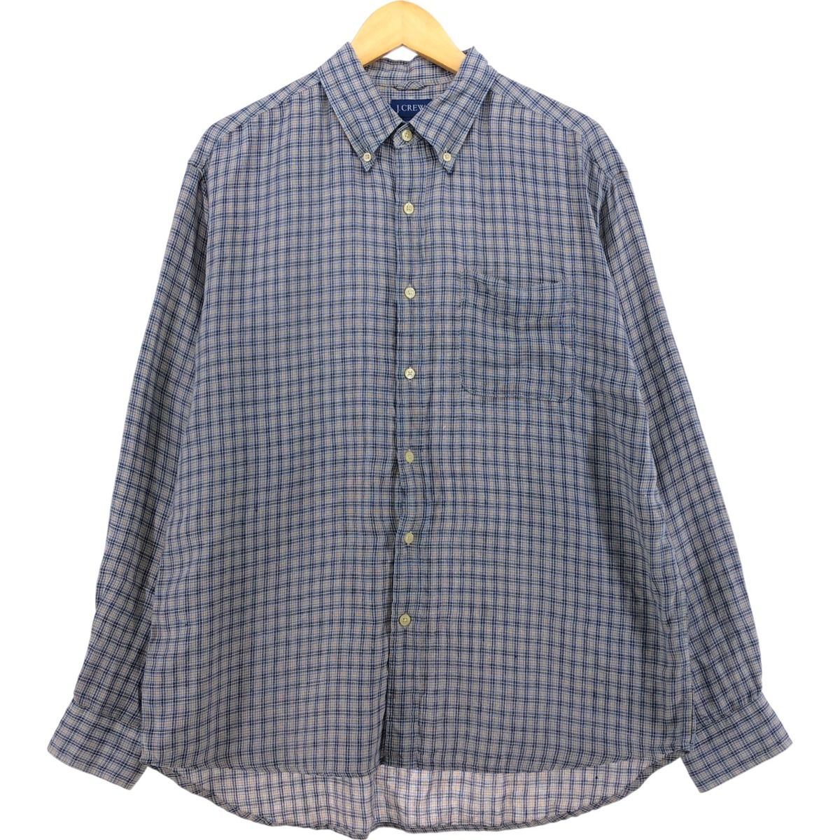 古着 90年代 ジェイクルー J.Crew チェック柄 千鳥格子柄 長袖