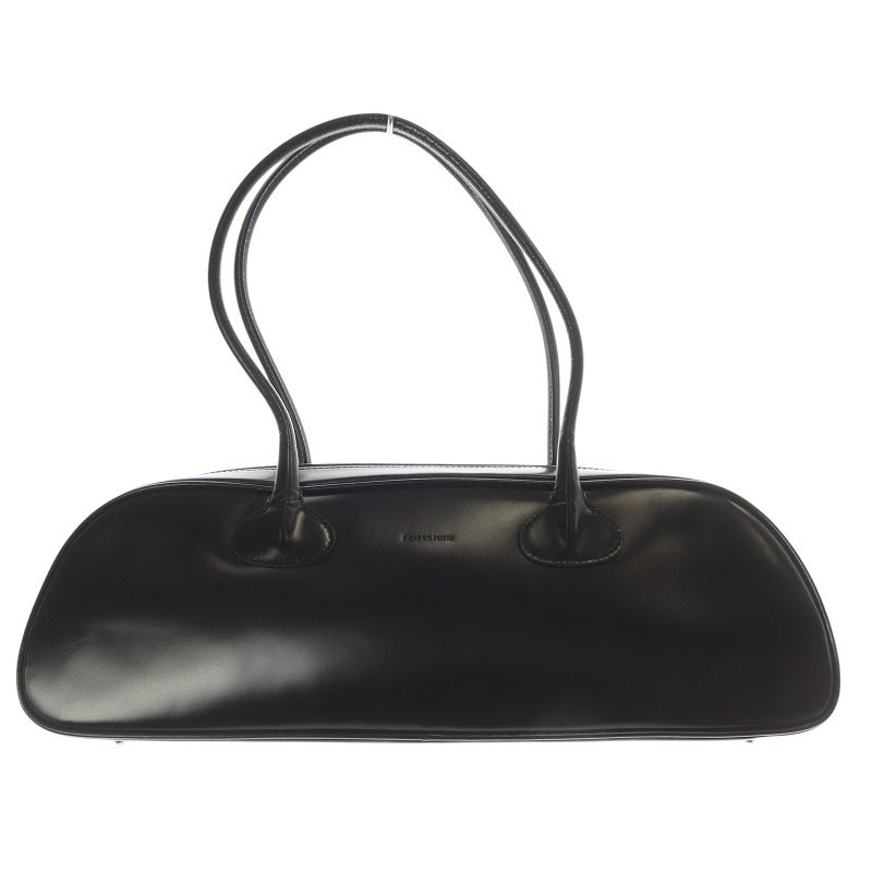 FOTTSFOTTS レザー　ハンドバッグ　ブラック FOTTSFOTTS レザー ハンドバッグ ブラック