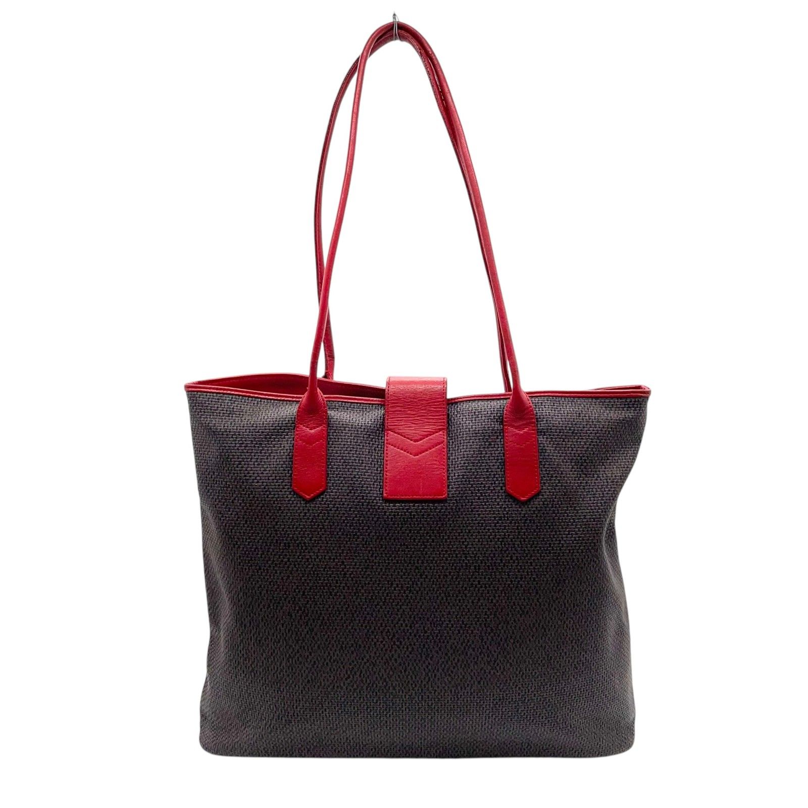 美品】SAINT LAURENT サンローラン トートバッグ ストロー素材 レザー