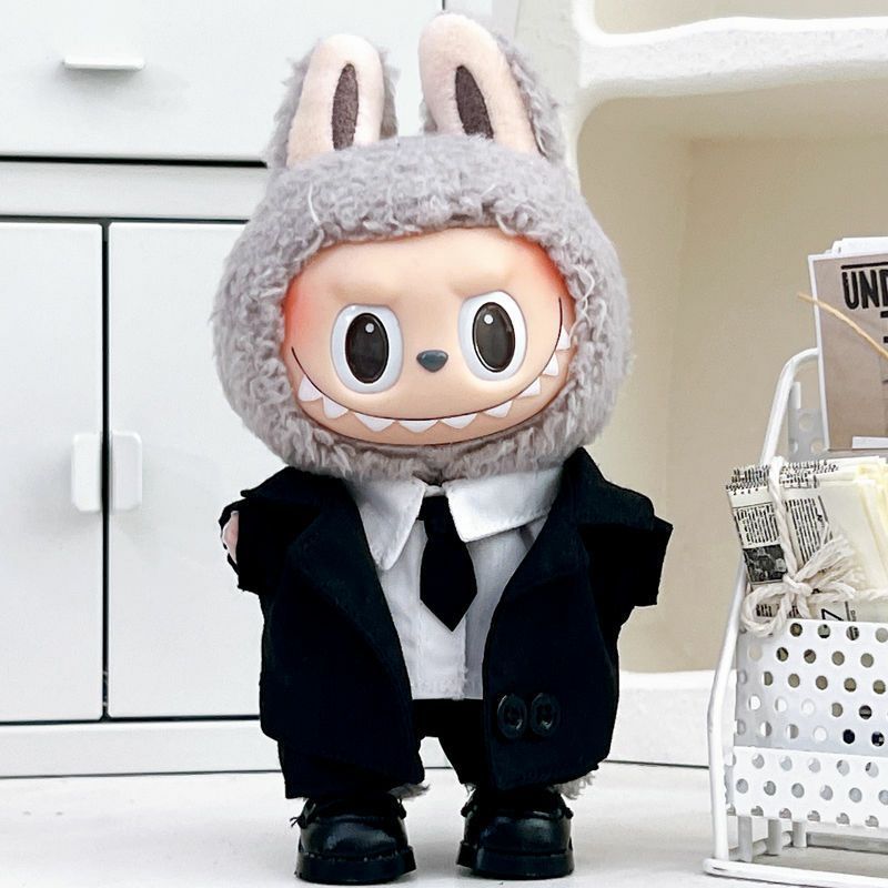 新品2点セット 豪華labubuラブブぬいぐるみ服17cm着せ替え着ぐるみ 新品2点セット labubuラブブぬいぐるみ服 約17cm 着せ替え
