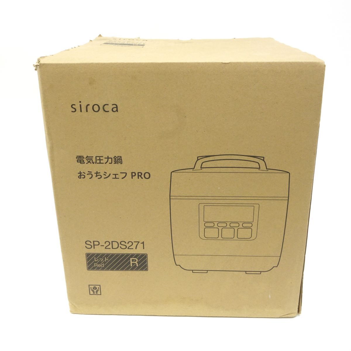 未使用】siroca シロカ SP-2DS271 電気圧力鍋 おうちシェフ PRO レッド