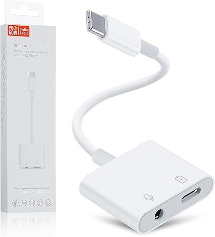 【在庫処分】【60W PD急速充電·ゲーム7.1ch ·Hifi】2in1 Type-C イヤホン変換 ケーブル タイプC イヤホンジャック 3.5mm Aux端子 USB-C PDイヤホン 充電アダプター音声通話可能/音量調節/音楽 iPhone15