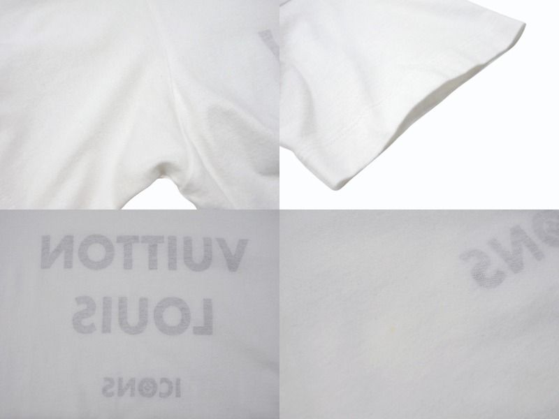 ルイヴィトン LOUIS VUITTON 21SS リバースシグネチャー Tシャツ カットソー 半袖 XS 白 ホワイト RW211W ZQU FKTS13 LOUIS VUITTON - LOUIS VUITTON ルイヴィトン 21SS 半袖Tシャツ