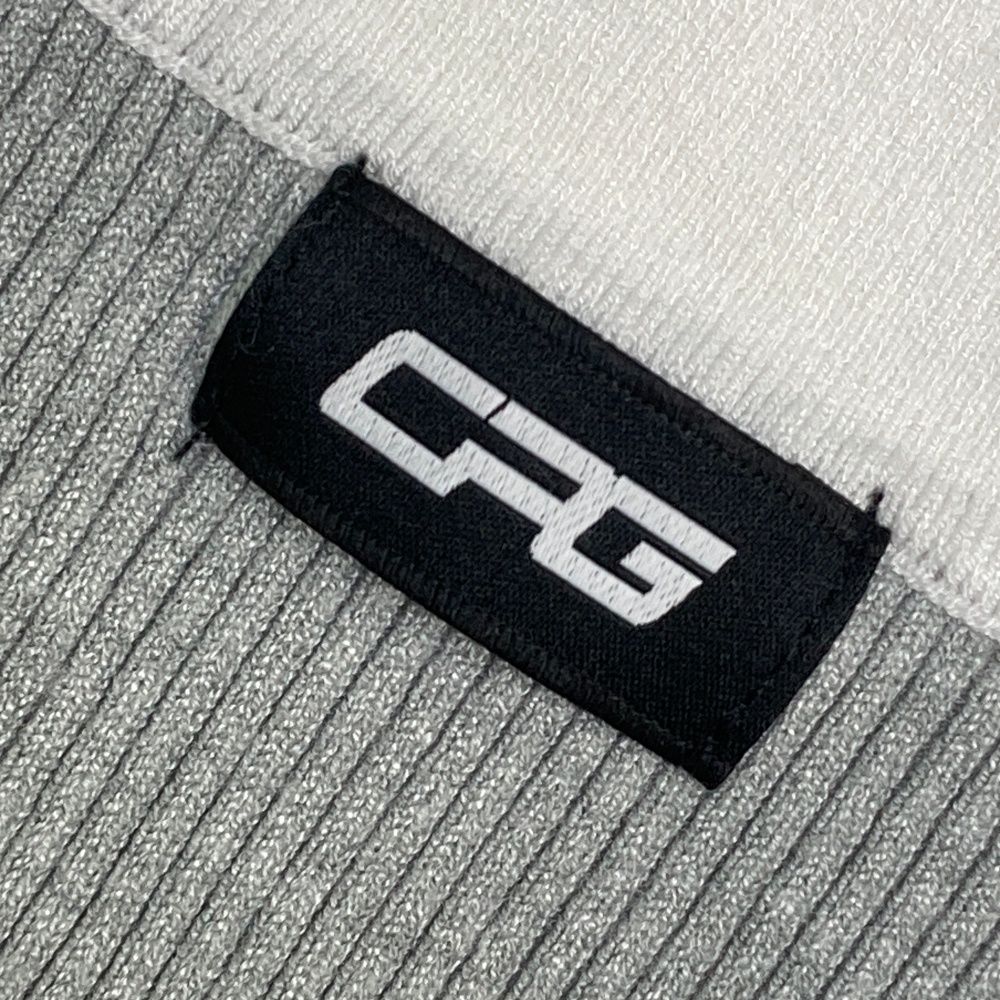 【CPG GOLF】美品♡ノースリーブワンピース ハーフジップ ブラック L サイズ：LL CPG GOLF シーピージーゴルフ ハーフジップノースリーブ