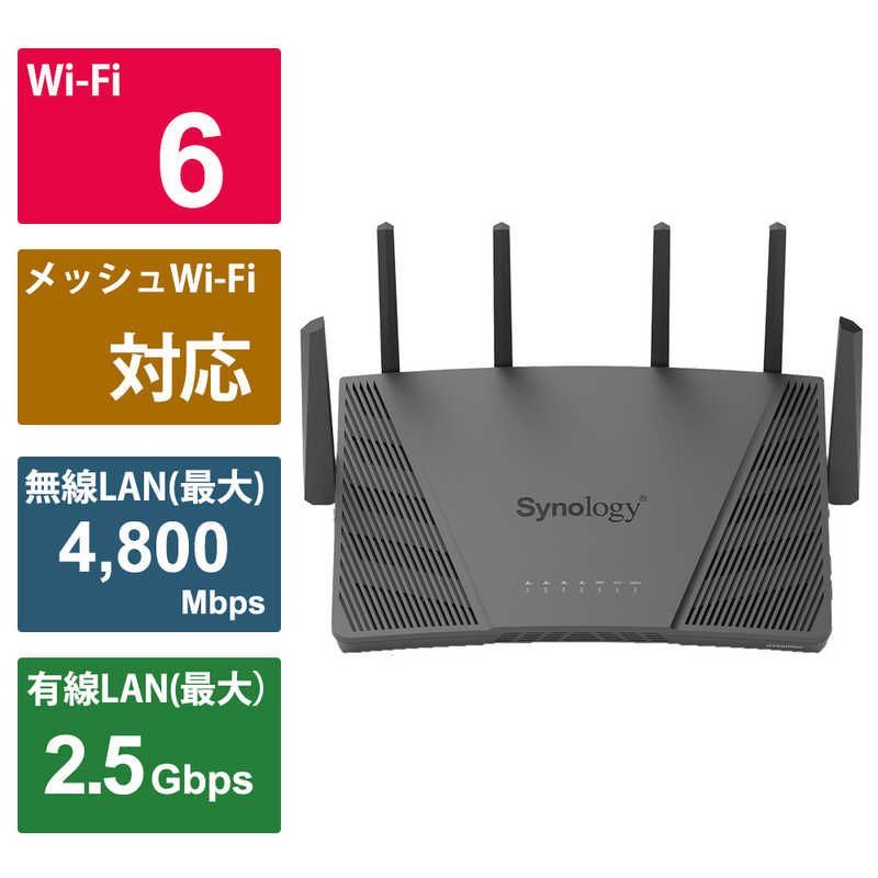 新品 未使用 未開梱】 SYNOLOGY トライバンド Wi-Fi 6 ルーター
