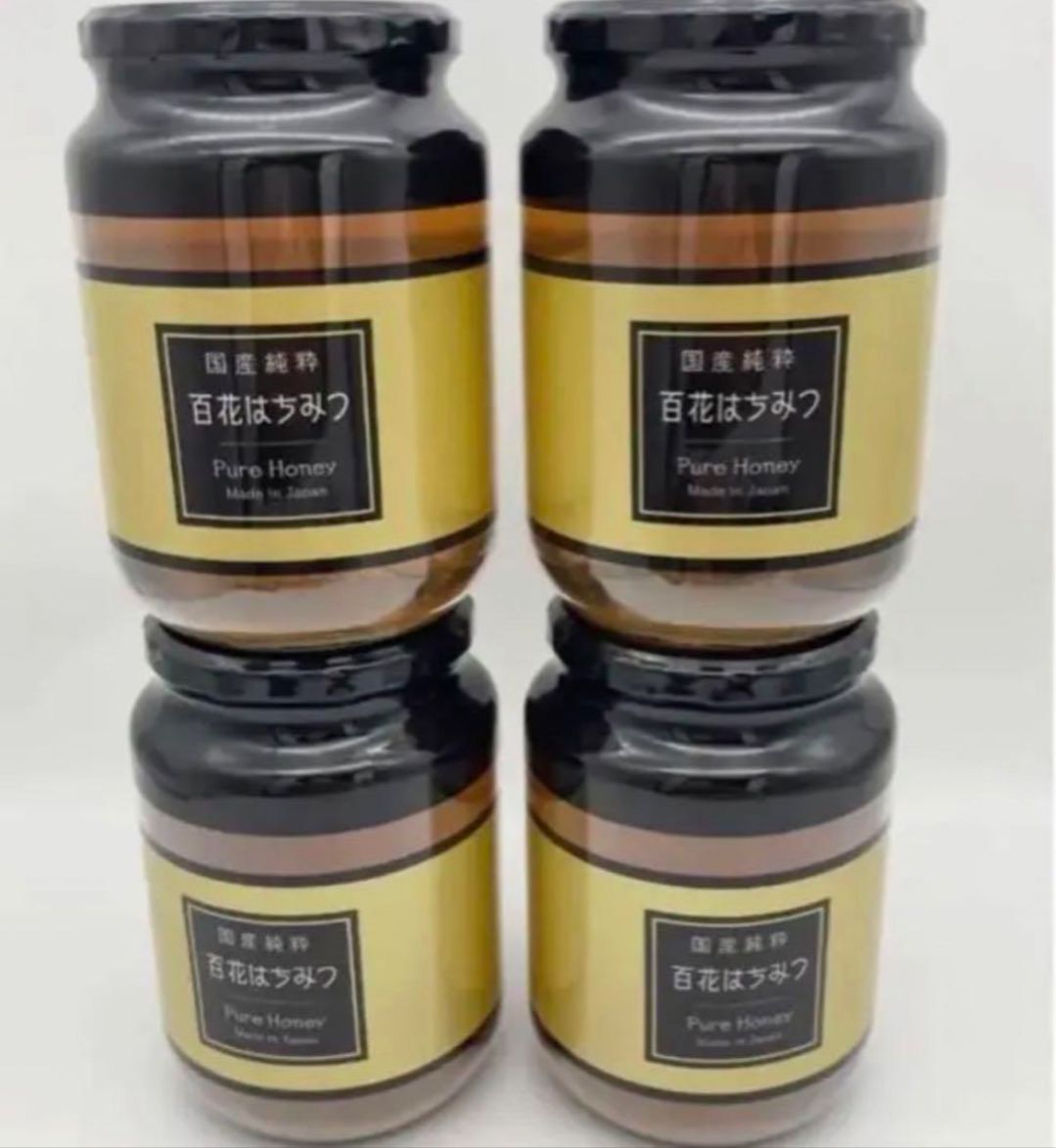 新品】国産純粋百花はちみつ 1kg 4本- メルカリ