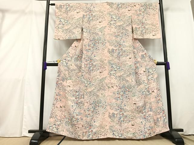 平和屋着物●上質な小紋　舞花間道　正絹　逸品　未使用　CAAS7392yc 平和屋着物○上質な小紋 舞花間道 正絹 逸品 未使用 CAAS7392yc