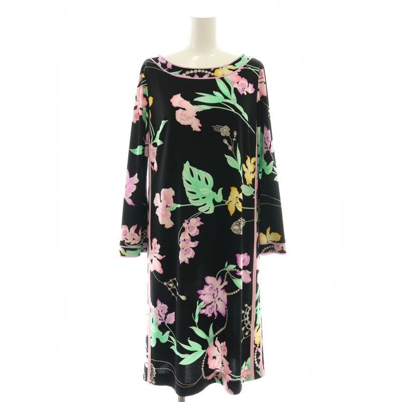 LEONARD FASHION フラワープリント ワンピース 38