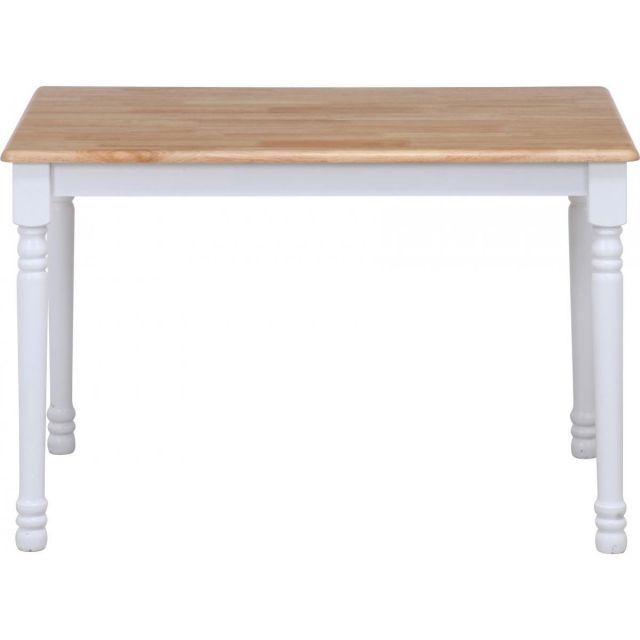 不二貿易 ５点ダイニングテーブル マキアート ホワイトナチュラル 新生活