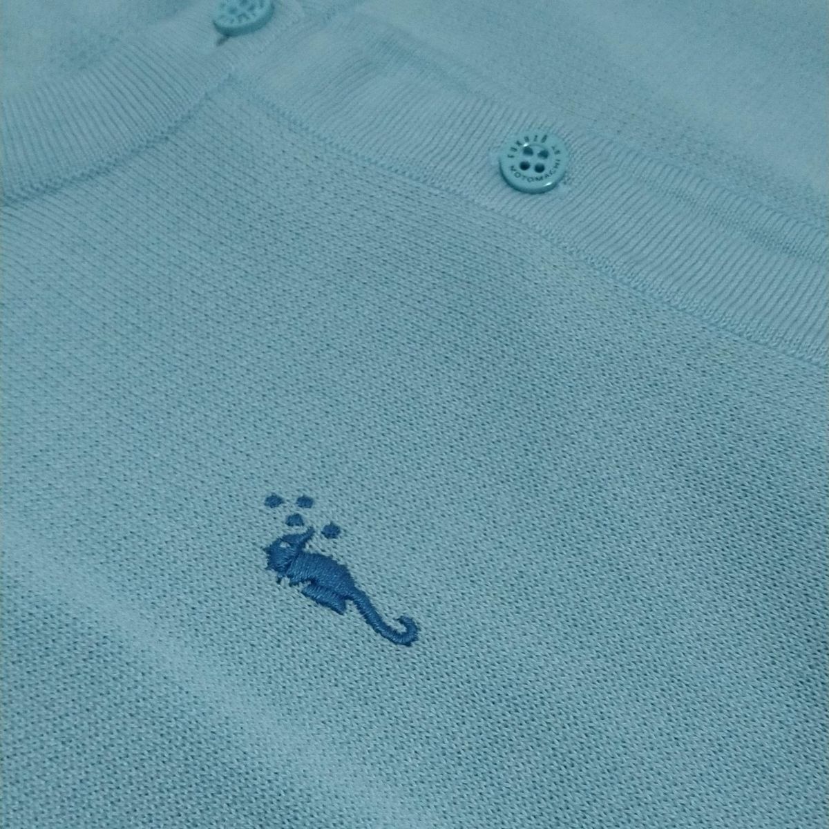 FUKUZO(フクゾー) カーディガン サイズM レディース美品  - ライトブルー 長袖/刺繍 FUKUZO(フクゾー) カーディガン サイズM レディース美品