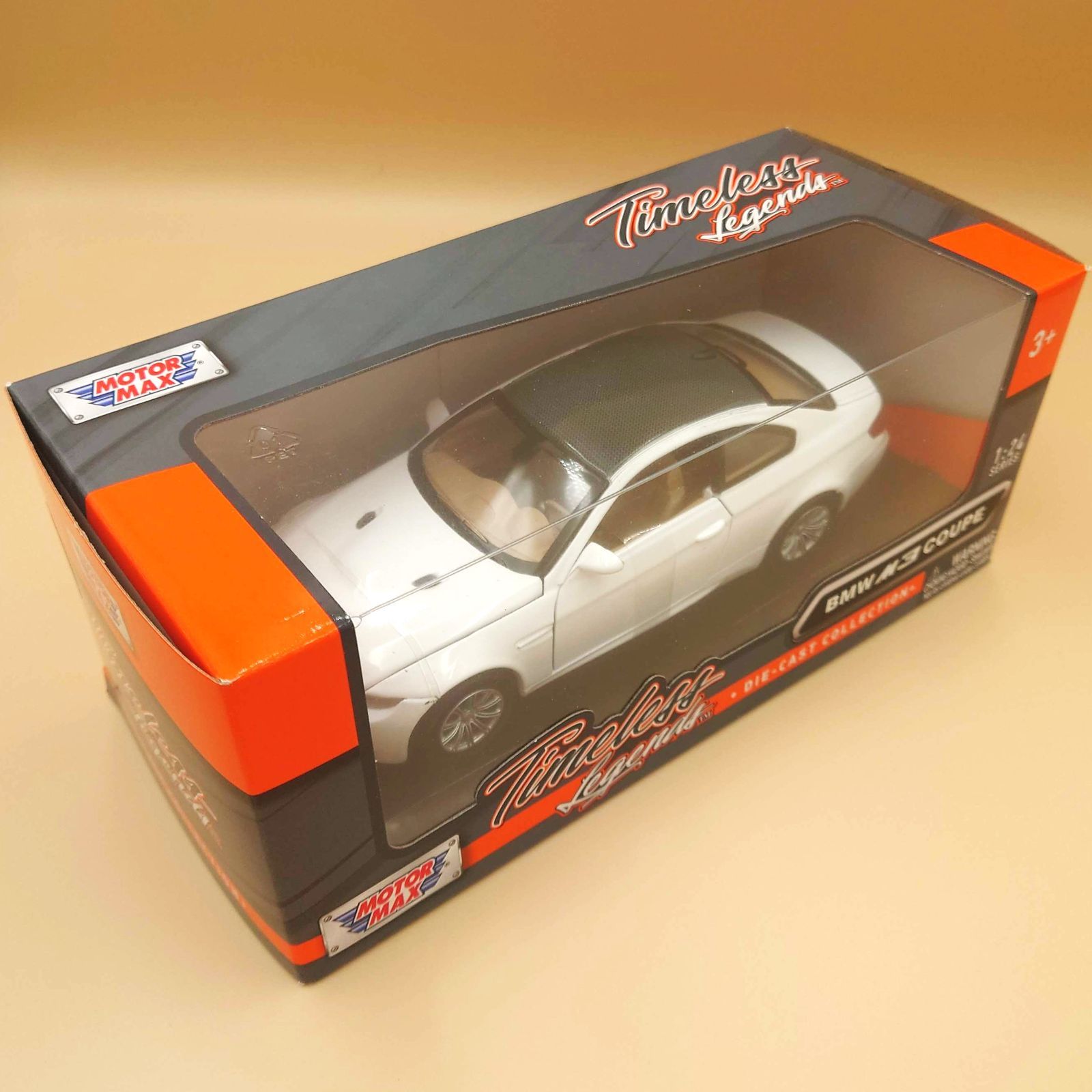 1/24 BMW M3 クーペ ホワイト モーターマックス製ダイキャスト製