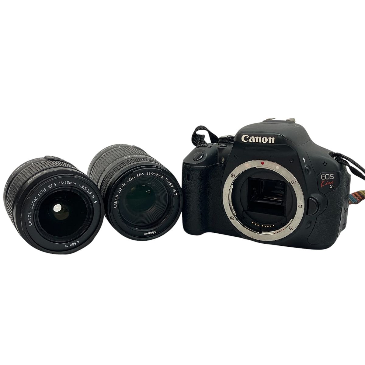 Canon EOS Kiss X5 DS126311 ダブルズームキット 18-55mm 55-250mm デジタル一眼レフ カメラ ジャンク C10009999