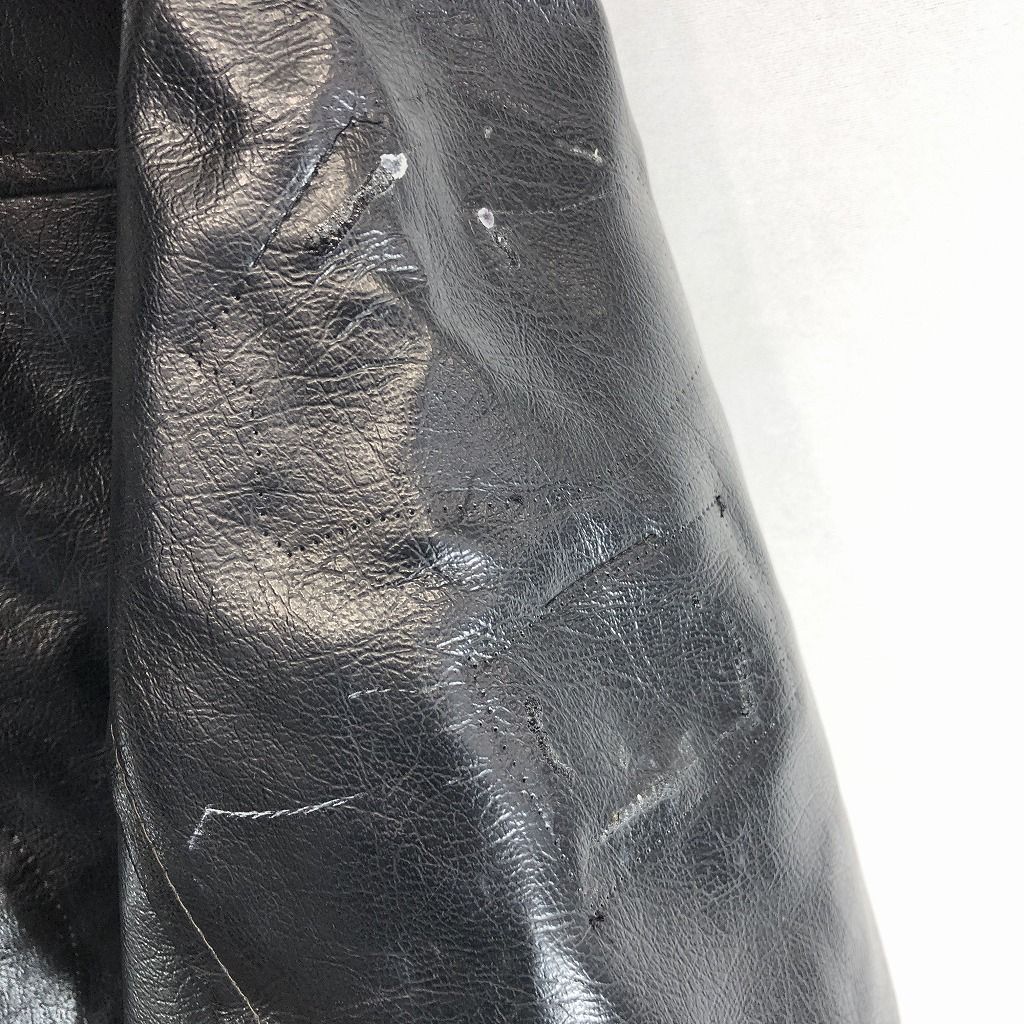 日本製 CYCLE KING ライダースジャケット レザージャケット 防寒  