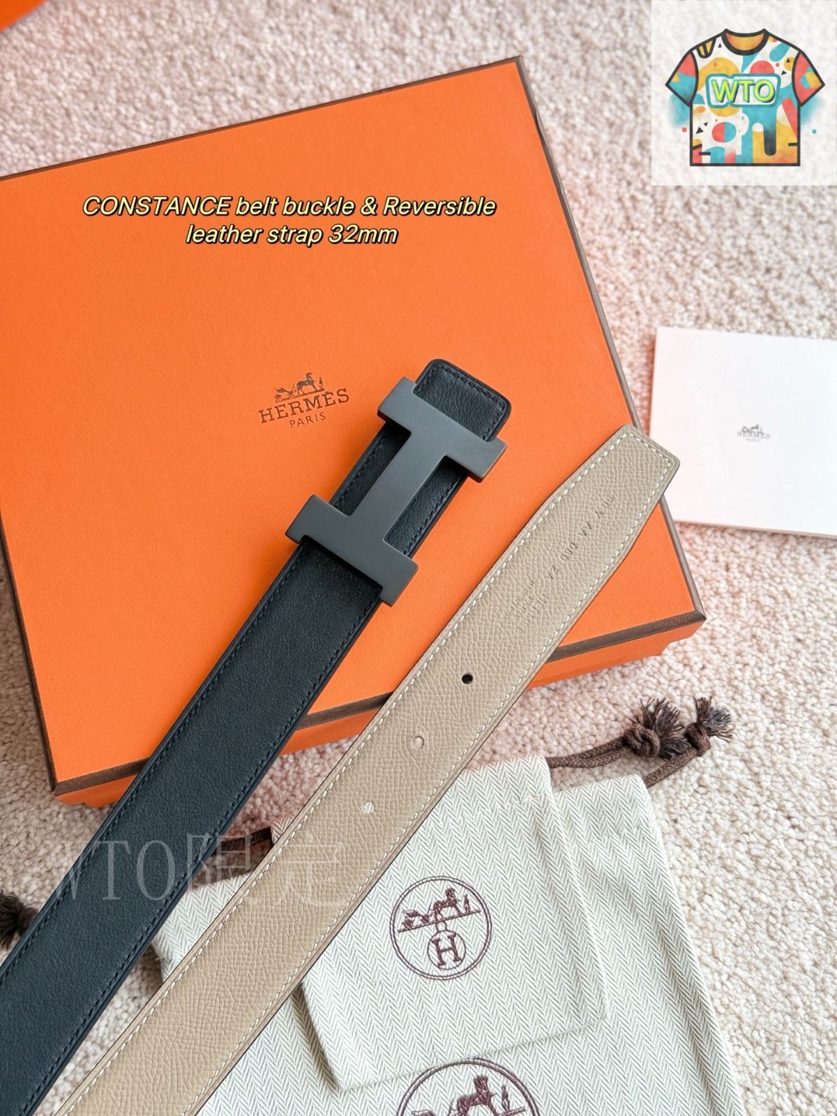 エルメスHERMES☆ベルト☆レザーのみ☆5382☆赤×緑☆メンズレディース beltkits-13?$leatherstrap=