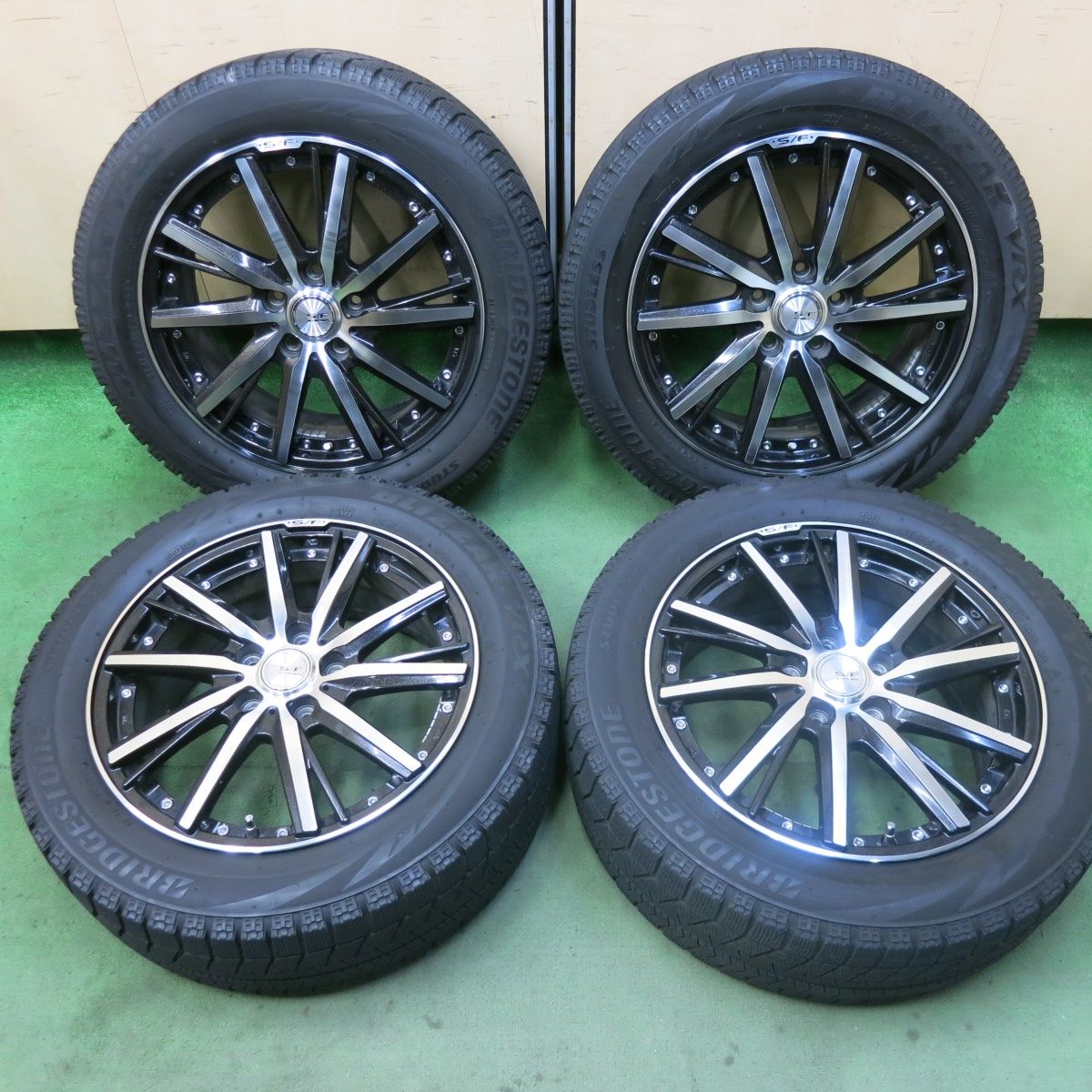 4本価格 S F STEINER 215 55R17 スタッドレス ブリヂストン ブリザック VRX 17インチ シュタイナー PCD114.3 5H 5091803SKス