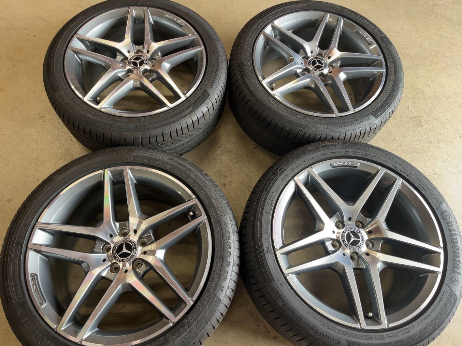 ベンツ Sクラス W222 純正品 バリ山 19インチ 4本セット