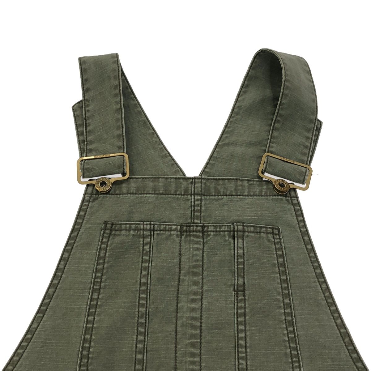 MADISONBLUE 19AW バックサテンジャンパースカート カーキ 01 MADISONBLUE 19AW バックサテンジャンパースカート カーキ 01