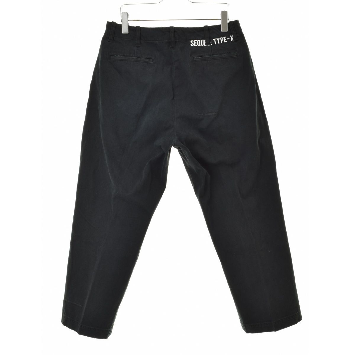 SEQUEL】SQ-23SS-PT-03 CHINO PANTS(TYPE-XF) BLACKコットン