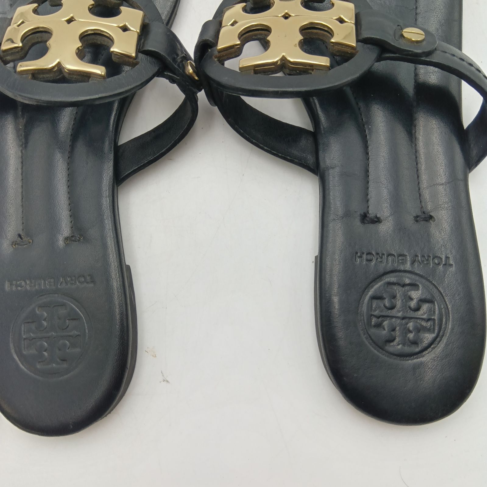 TORY BURCH トリーバーチ サンダル ブラック レディース US7 G-9